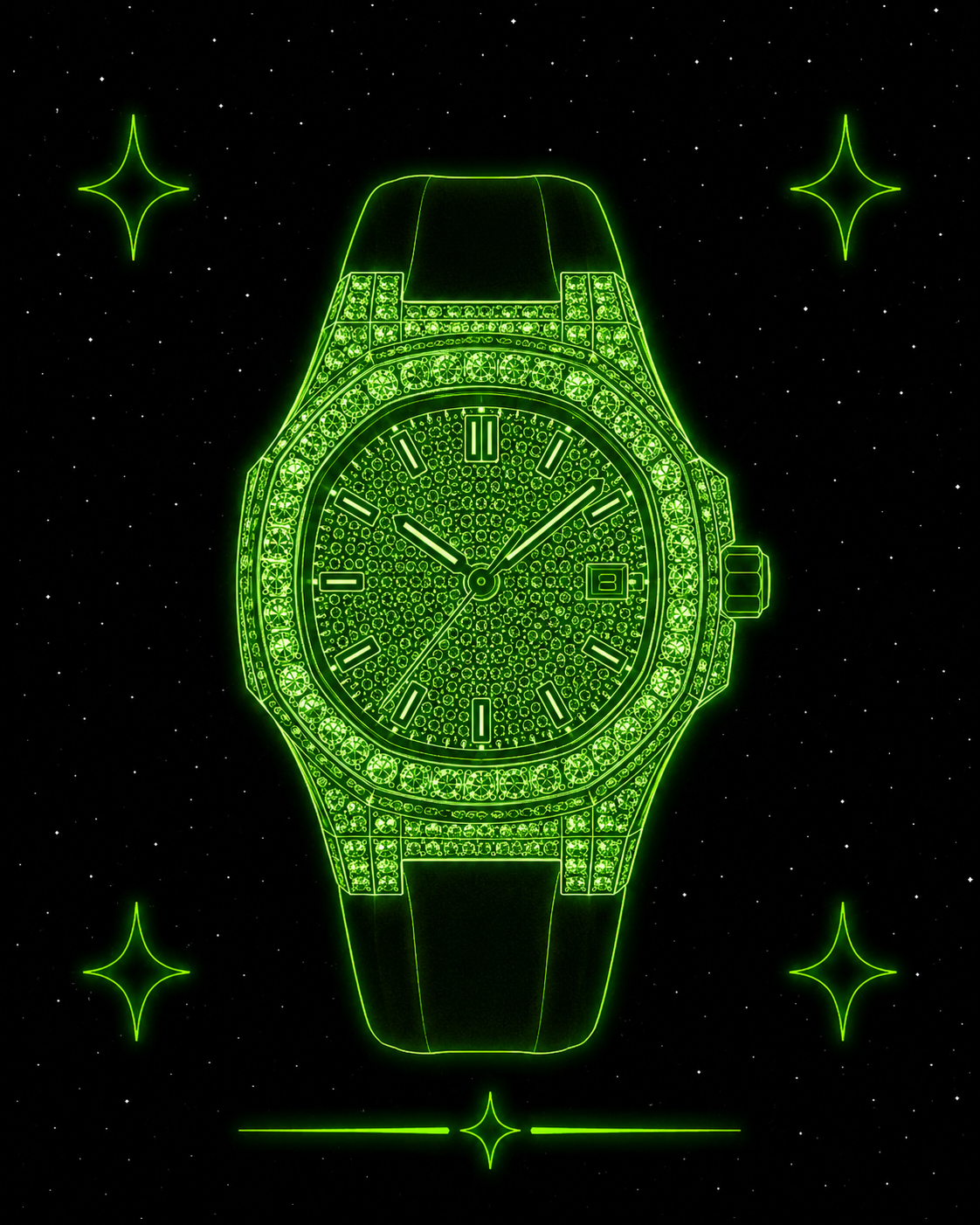 Moissanite Watch Vend